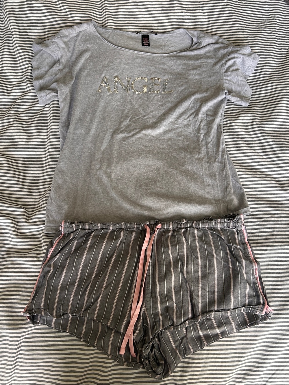 Victoria Secret Comfy Gray Pajama Set
